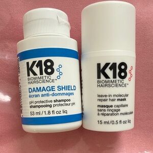 🆕 K 18 Biomimetic Hairscience Protective Shampoo and Leave-in molecular mask